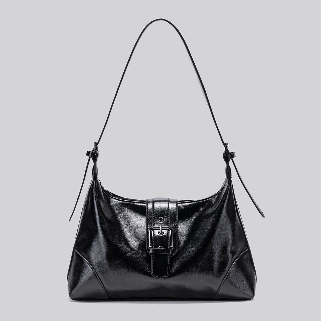 Damen Schultertasche mit eleganter Schnalle und hochwertigem Kunstleder Nord Taschen