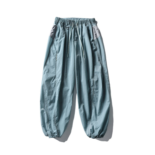 Herren Balloon-Silhouette Ripstop-Freizeit-Hose mit elastischem Tunnelzugbund, Zip-Taschen und D-Ring Nord Taschen