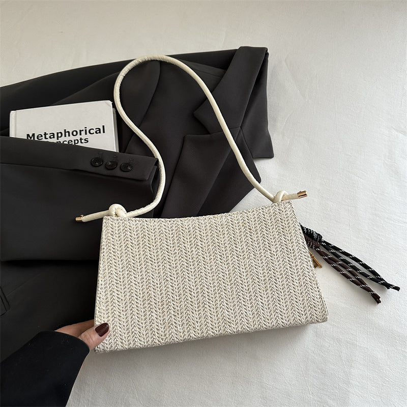 Damen Clutch-Tasche im modernen Flechtmuster Nord Taschen