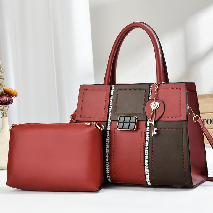 Damen elegante Handtasche mit abnehmbarer Clutch Nord Taschen