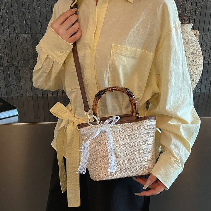 Damenhandtasche mit kreativen Texturmischungen Nord Taschen