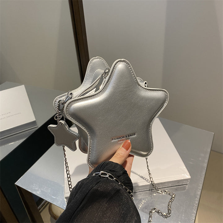 Damen Umhängetasche im schimmernden Sternendesign Nord Taschen