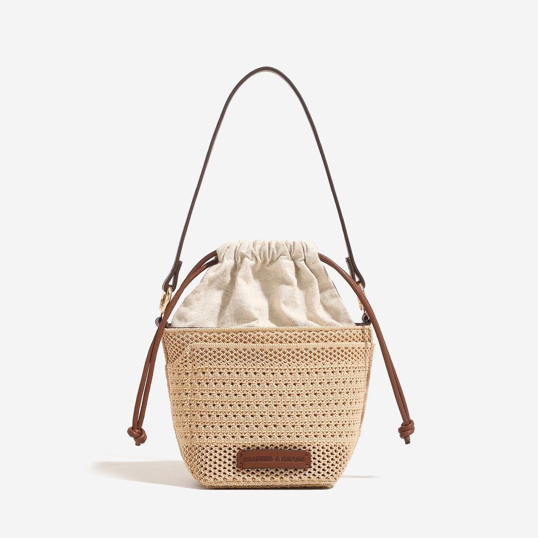 Damen modische Tasche mit elegantem Kordelzug Nord Taschen