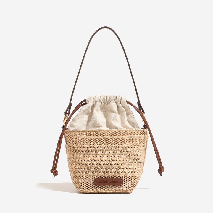 Damen modische Tasche mit elegantem Kordelzug Nord Taschen