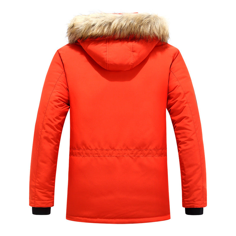 Herren Expedition-Parka mit abnehmbarer Kapuze und Kunstfellbesatz Nord Taschen