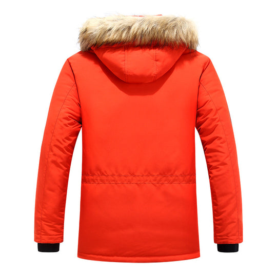 Herren Expedition-Parka mit abnehmbarer Kapuze und Kunstfellbesatz Nord Taschen