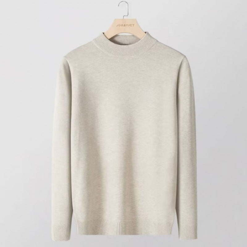Damen Feinstrick-Stehkragenpullover aus Baumwollmix mit gerippten Bündchen Nord Taschen