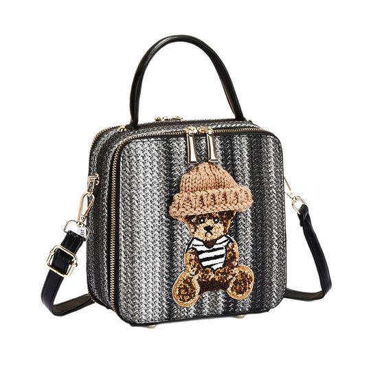 Damen Umhängetasche mit einzigartigem Teddy-Design Nord Taschen
