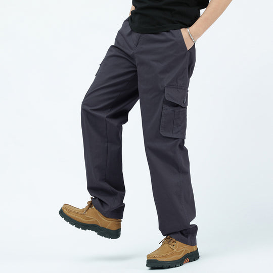 Herren utilitaristische Cargohose mit geradem Schnitt und Multifachtaschen Nord Taschen