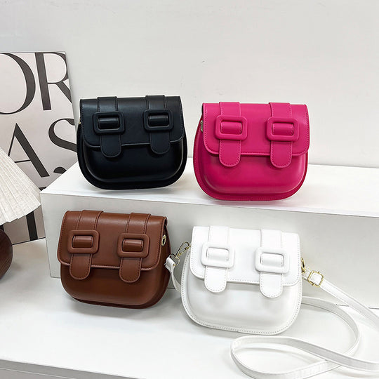 Damen Schultertasche mit doppelten Schnallen Nord Taschen