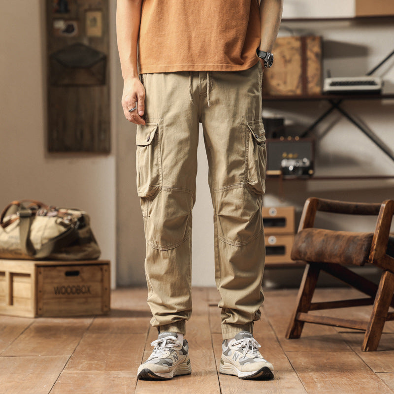 Herren Cargo-Jogginghose im Utility‑Stil mit elastischem Tunnelzugbund und verstärkten Kniepaneelen Nord Taschen