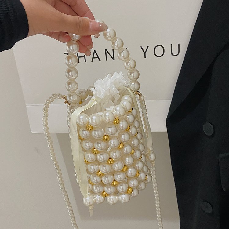 Damen Perlen-Handtasche mit luxuriösem Design Nord Taschen