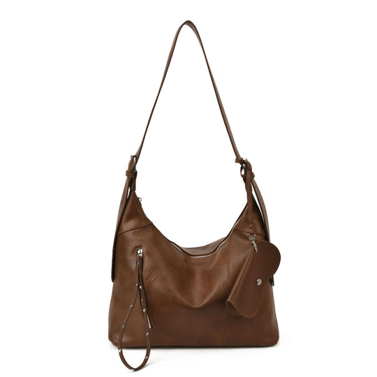 Damen hochwertige Hobo-Tasche aus geschmeidigem Leder Nord Taschen