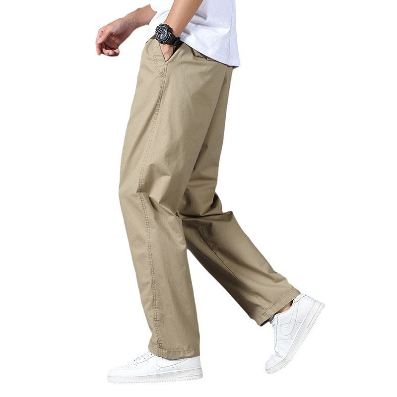 Herren Legere Relaxed-Fit Chinohose aus Baumwollmix mit elastischem Bund Nord Taschen