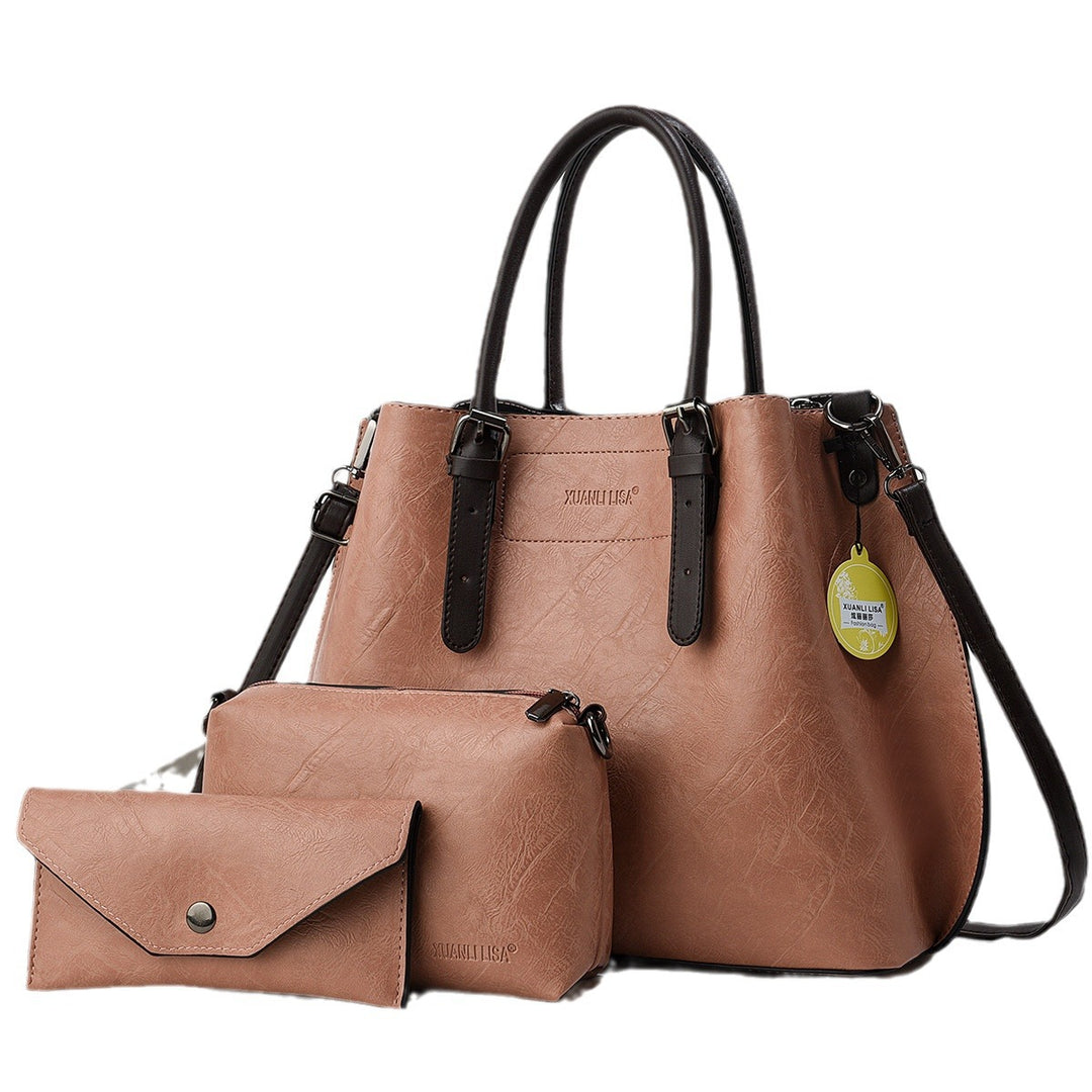 Damen Handtaschen-Set mit abnehmbarer Clutch und Kosmetiktasche Nord Taschen