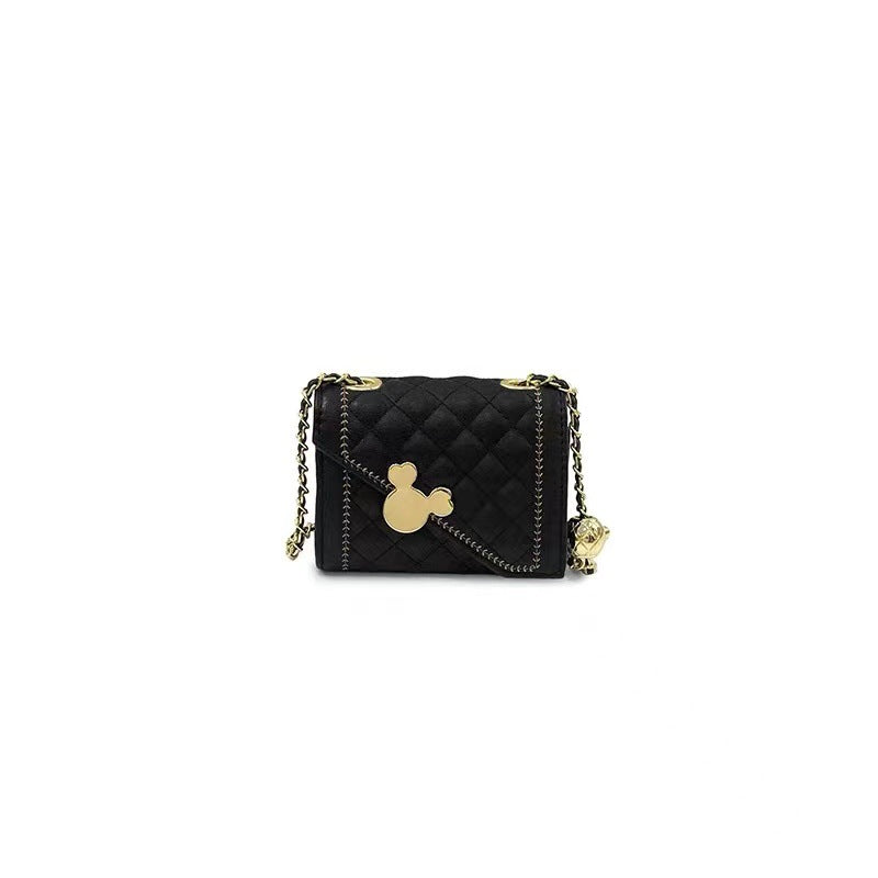 Damen Clutch mit eleganter Steppung und verspieltem Mickey-Design Nord Taschen