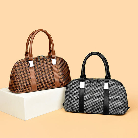 Damen modische Handtasche mit geflochtenem Design und verstellbarem Schulterriemen Nord Taschen