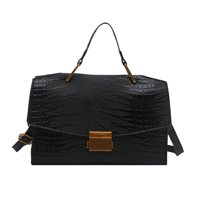 Damen elegante Umschlagtasche mit edlem Krokodilleder-Effekt Nord Taschen
