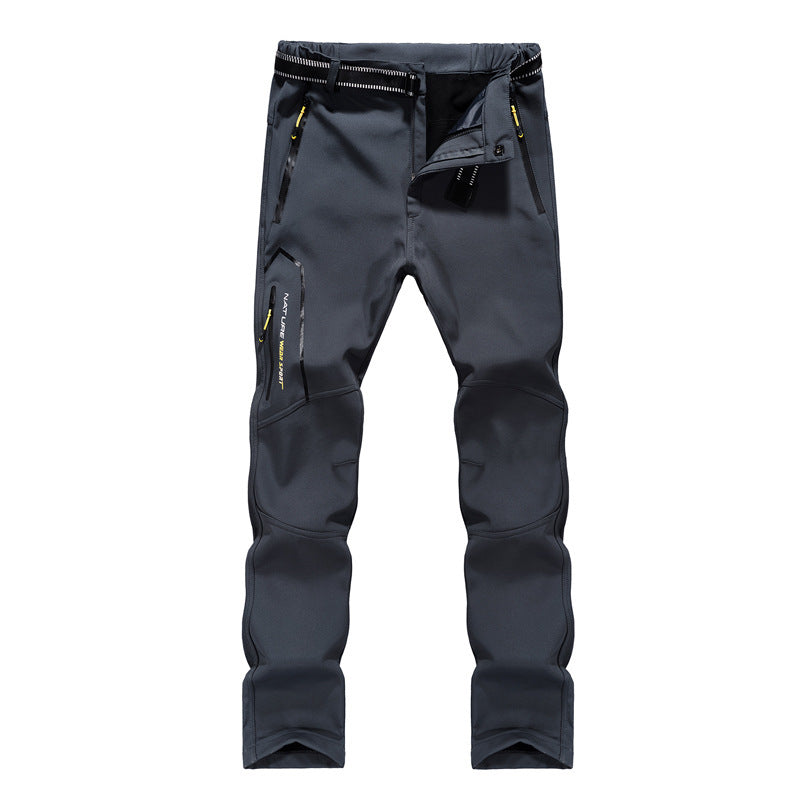 Damen Softshell-Trekkinghose mit vorgeformten Kniepartien, wasserabweisender Membran und Reißverschlusstaschen Nord Taschen