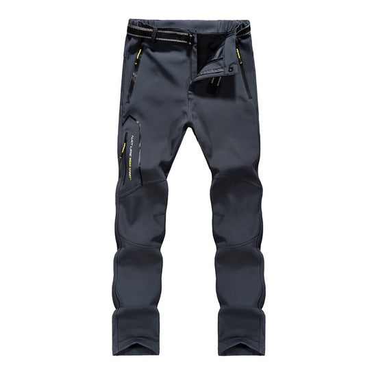 Damen Softshell-Trekkinghose mit vorgeformten Kniepartien, wasserabweisender Membran und Reißverschlusstaschen Nord Taschen