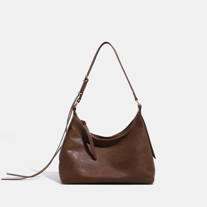 Damen Hobo-Tasche aus hochwertigem Leder mit verstellbarem Schulterriemen Nord Taschen
