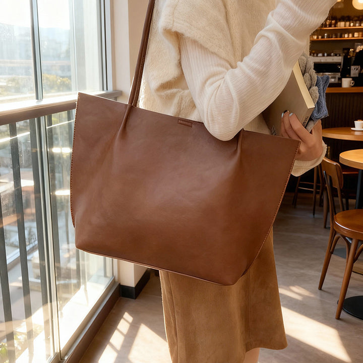 Damen elegante Glamour Tote-Bag aus hochwertigem Leder Nord Taschen