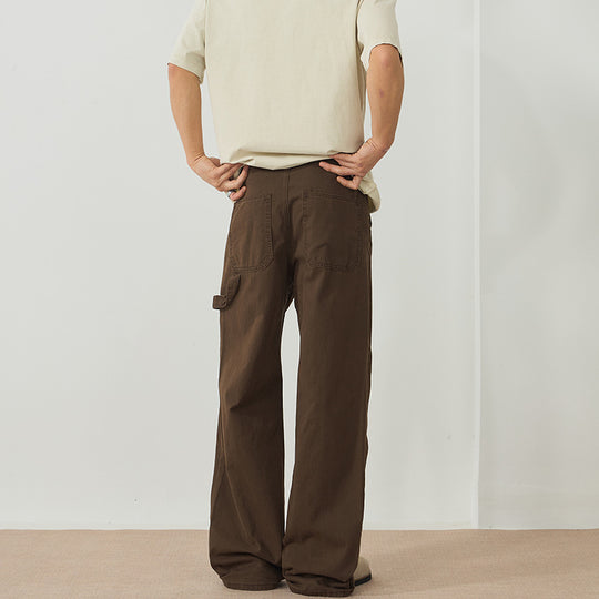 Herren weite Carpenterhose aus Baumwoll-Twill mit Hammerschlaufe und verstärkten Nähten Nord Taschen