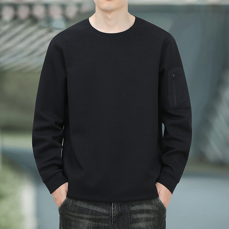 Herren Oversized Sweatshirt mit kontrastierenden Seitentaschen und weichem Fleecefutter Nord Taschen
