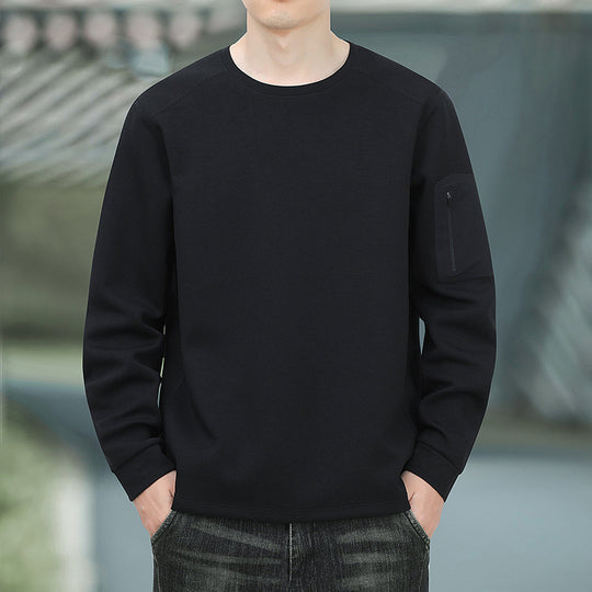 Herren Oversized Sweatshirt mit kontrastierenden Seitentaschen und weichem Fleecefutter Nord Taschen