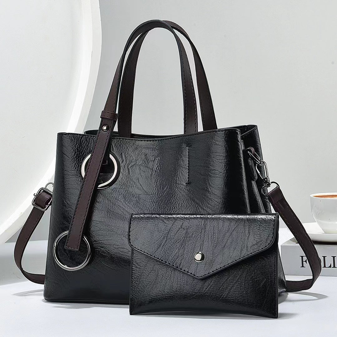 Damen praktische Schultertasche mit abnehmbarer Clutch Nord Taschen