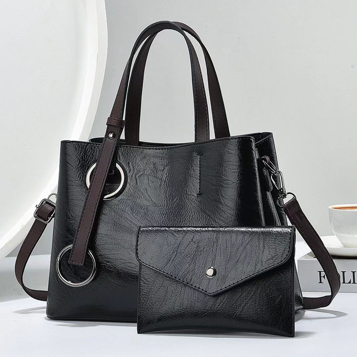 Damen praktische Schultertasche mit abnehmbarer Clutch Nord Taschen