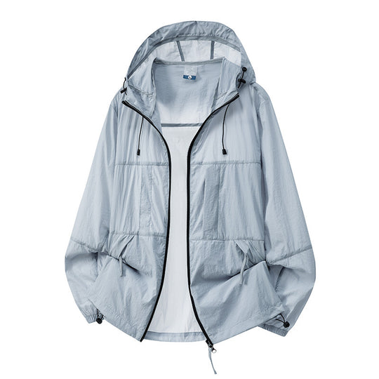 Herren Leichte Outdoor-Windjacke mit Kapuze Nord Taschen