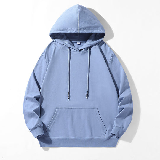 Unisex Locker geschnittener Kapuzenpullover aus Baumwollmix mit Kängurutasche und Kordelzug Nord Taschen
