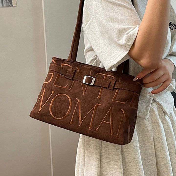 Damen Designer-Handtasche mit luxuriösem Wildleder und modischer Prägung Nord Taschen