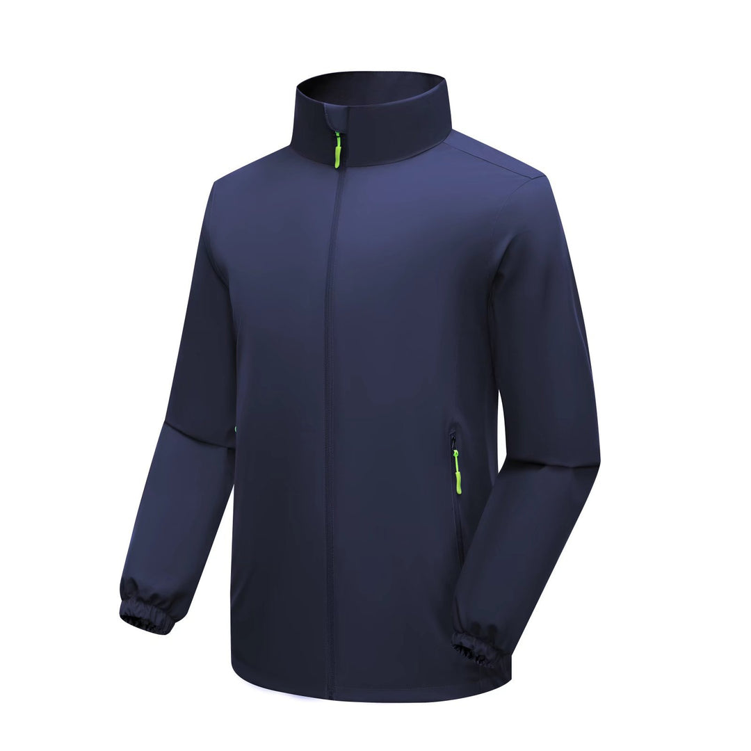 Herren Leichte Softshell‑Regenjacke mit hohem Stehkragen und winddichter Mikrofaserschale Nord Taschen