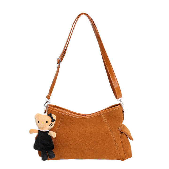 Damen Schultertasche mit abnehmbarem Schlüsselanhänger Nord Taschen