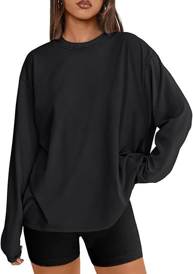 Damen Lässiger Oversized Pullover Nord Taschen