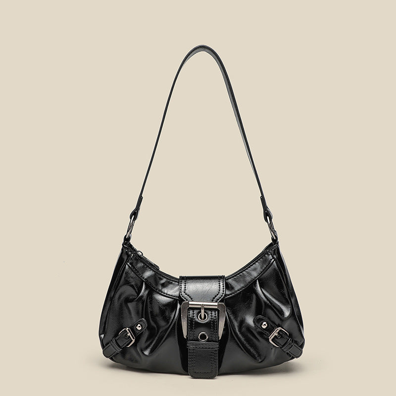 Damen Hobo-Tasche mit modernem Faltendesign und hochwertigem Kunstleder Nord Taschen