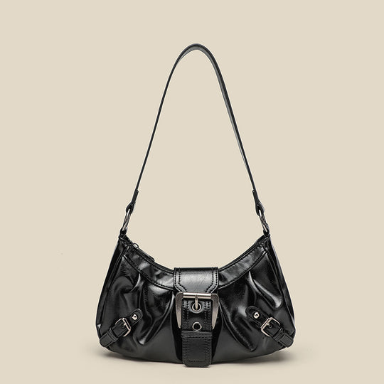 Damen Hobo-Tasche mit modernem Faltendesign und hochwertigem Kunstleder Nord Taschen