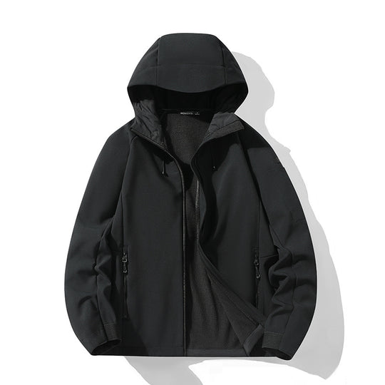 Damen Softshelljacke mit Kapuze und Fleece-Innenfutter, winddicht wasserabweisend Nord Taschen