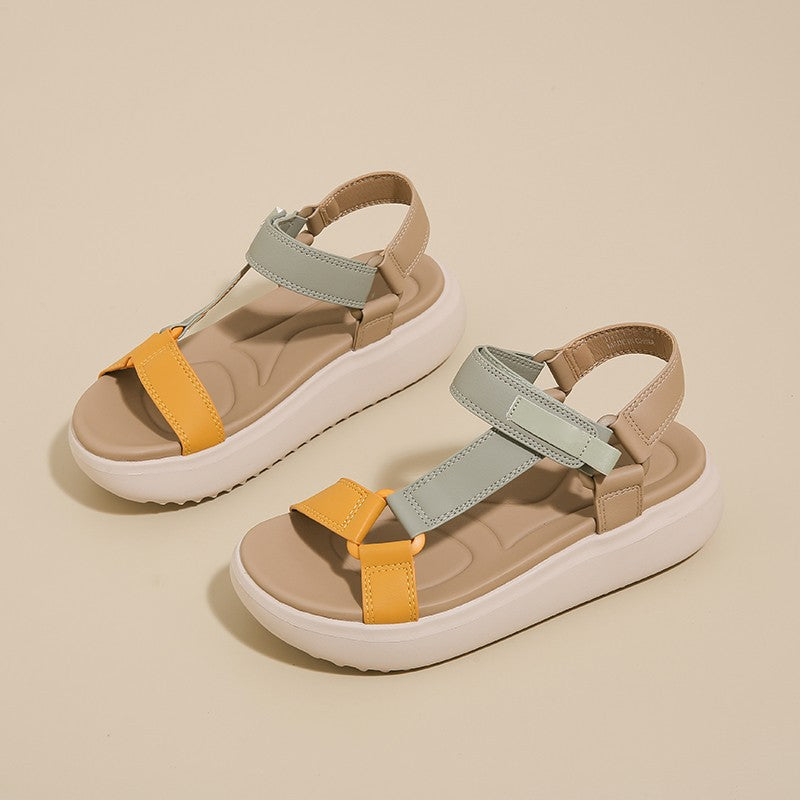 Damen Komfortable Sandalen mit verstellbaren Riemen und dämpfendem Fußbett Nord Taschen