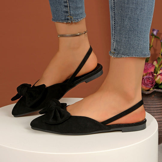 Damen Slingback-Ballerinas mit dekorativem Schleifen-Detail und komfortablem Fußbett Nord Taschen