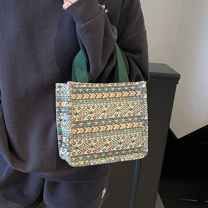 Damen Einkaufstasche mit kunstvollem Ethnomuster Nord Taschen