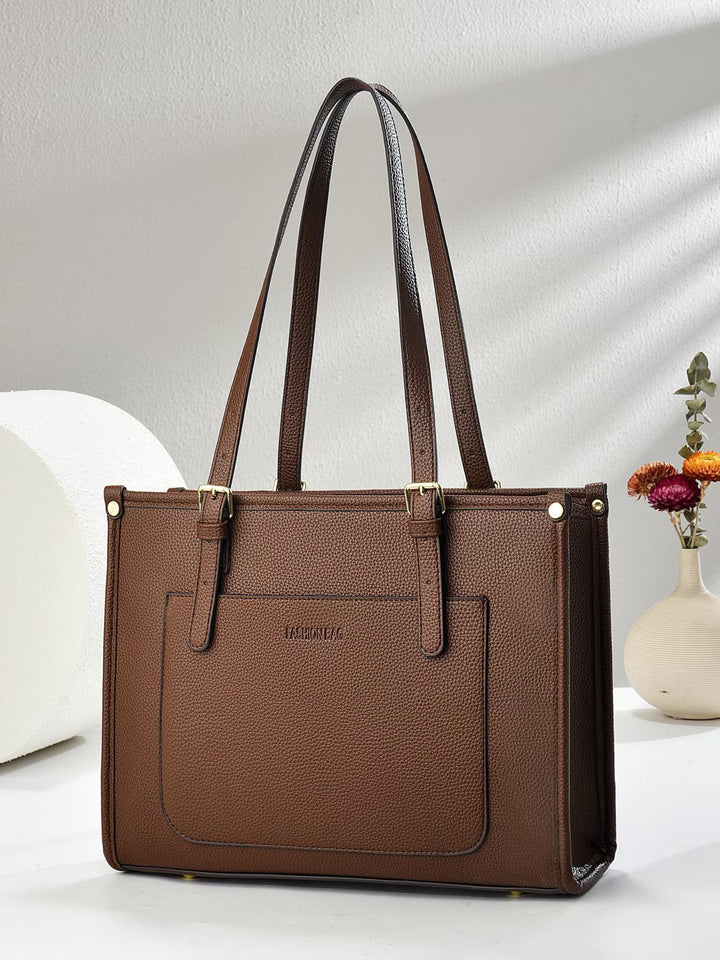 Damen elegante Handtasche im minimalistischen Design mit praktischen Fächern Nord Taschen
