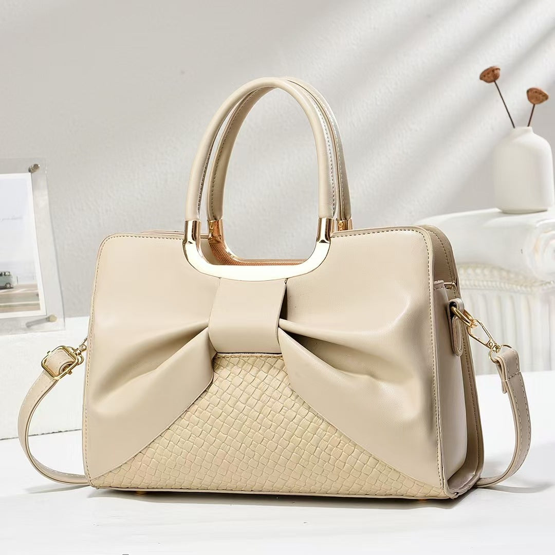 Damen elegante Handtasche mit Schleifenakzent Nord Taschen