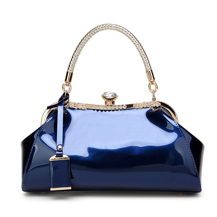 Damen elegante Handtasche mit glanzvollem Vintage-Design Nord Taschen