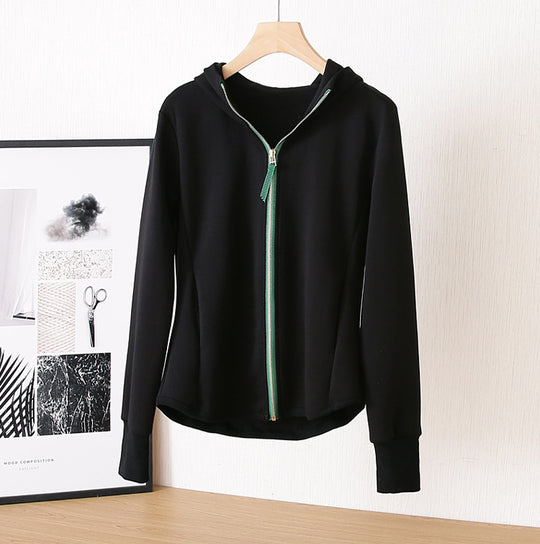 Damen Sportjacke mit Kapuze und Reißverschluss Nord Taschen