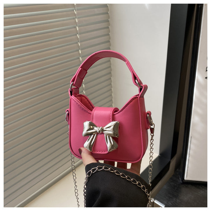 Damen charmante Handtasche mit verspieltem Schleifenakzent Nord Taschen