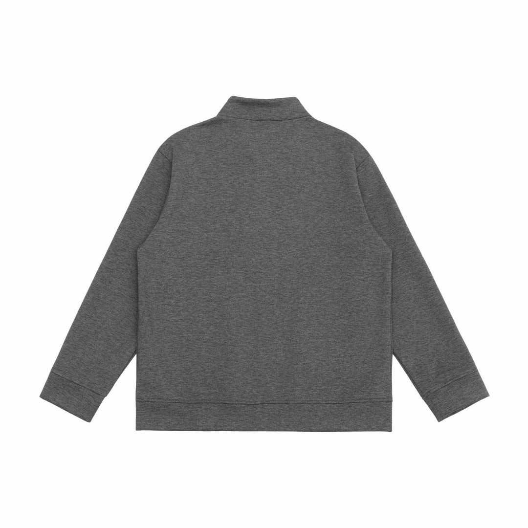Herren Sweatjacke mit Stehkragen, durchgehendem Reißverschluss und kontrastierten Ärmeleinsätzen Nord Taschen