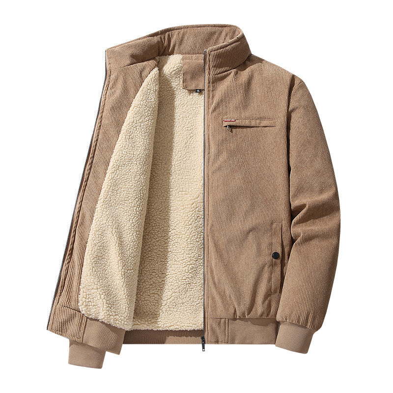 Herren Modische Cordjacke mit weichem Innenfutter Nord Taschen